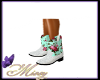 Rose Kid Cowgirl Boots