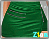 Green Leather Skirt