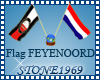 Crossed flags Feyenoord