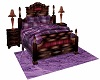 purple plaid  bed
