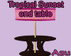Tropical Snset End Table