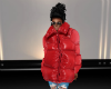 F down jacket red