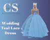 Wedding Teal Lace Dress