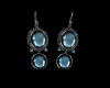 blue&silver earrings