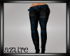~Azure~Blue ripped jeans