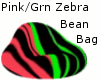 Beanbag Chair pnk/grn