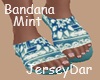 Bandana Flats Mint/Blue