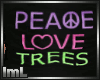 lmL PeaceLoveTrees Tee M