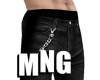MNG Black pants +chain