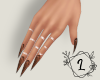L. Brown nails