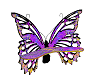 YelPrpl Butterfly Bench