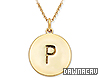 Initial "P" Gold Necklac