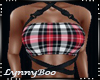 *Yvey Red Plaid Top