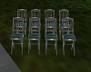 Silver/Teal Chairs