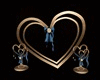 Wedding Heart Blue/Gold