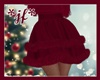 🎄 Cranberry Fur Skirt