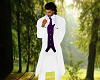 White with Purple Tux
