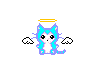 Electric Blue Kitten