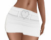 Heart Skirt White