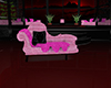 Pink&Blk Sofa Seats 3