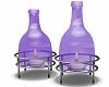 Purple Bottle Candles