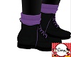 Black Boots Purple Socks