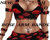 HOT RED ROSES ARMBANDS