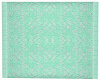 Mint green lace rug