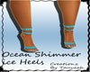 Ocean Shimmer Blue heels