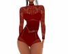 Red Bodysuit  With Lace