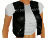 LEATHER VEST+TEE