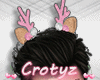 Pink Deer Antles Clips