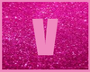 Pink Letter V
