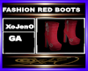 FASHION RED BOOTS