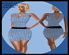 Party dress Blue&black