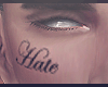 Love Hate Tattoo Face