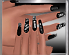 NYE Dainty Nails Blk/Sil