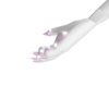Pink glitter Glow nails