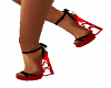 Red & Black heart heels
