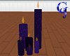 6 Floor Candles in Blue