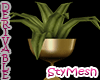 Plants Vase Gold