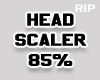 R. Head scaler 85%