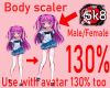 130% Tall BodyScaler F/M