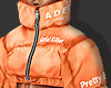 ღ Orange Puffer Jacket
