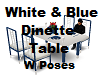 White & Blue Dinette