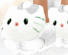 Kitty White Slippers
