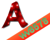 The letter A (Red)