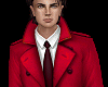 red trench coat - M