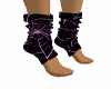 F PURPLE FOOT WARMERS