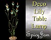 Deco Lily Table Lamp Blu